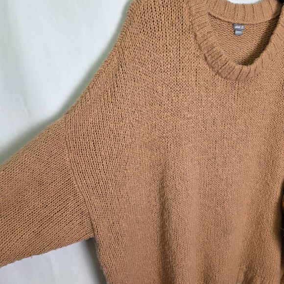Aerie Brown Oversized Knit Sweater Wool Blend XXL - Picture 7 of 9